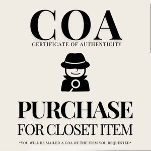 ‼️📜Certificate of Authenticity (COA) – For Added Peace of Mind 📜‼️